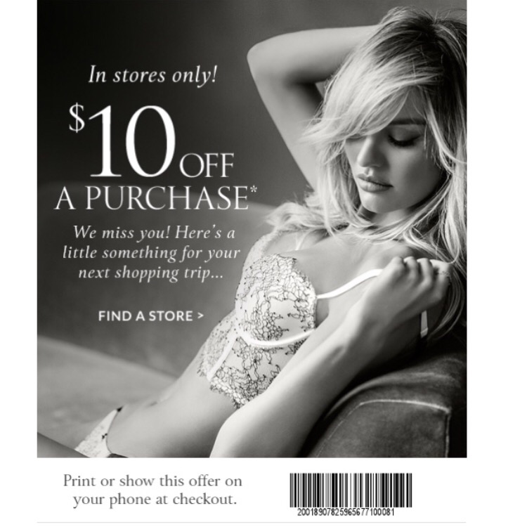 Victoria's Secret 10 off email coupon Simple Coupon Deals
