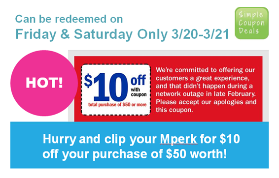 Meijer coupons 10 off