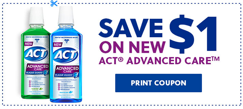 HOT! 1 off NEW Act Advanced Care printable coupon Simple Coupon Deals