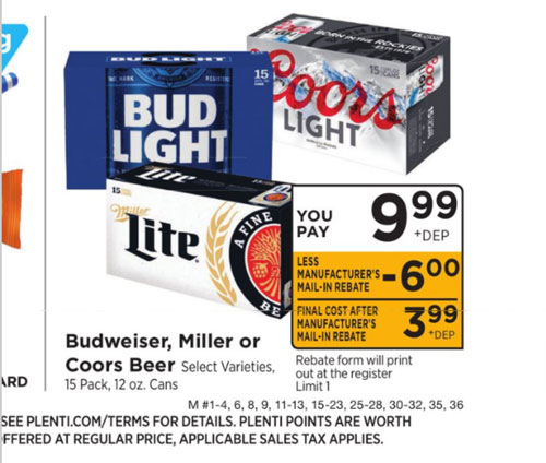 *HOT* FREE Budweiser or Bud Light   $8 Money Maker at RiteAid Simple