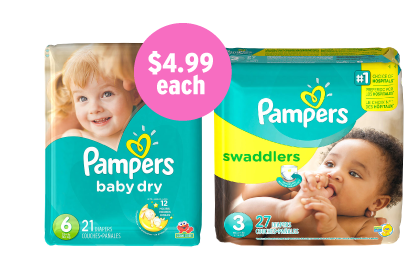 Pampers Swaddlers or Baby Dry Diapers only $4.99 at Kmart - Simple ...