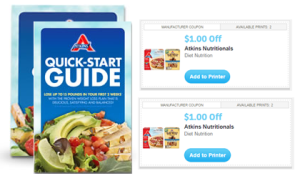 New $1 Atkins Printable Coupon   Quick Start Guide Simple Coupon Deals