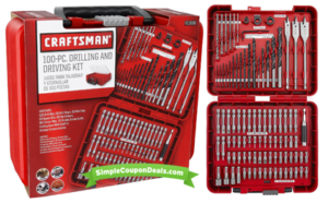 Craftsman 100-pc Accessory Kit $13.98 (orig $30) + Free Shipping 