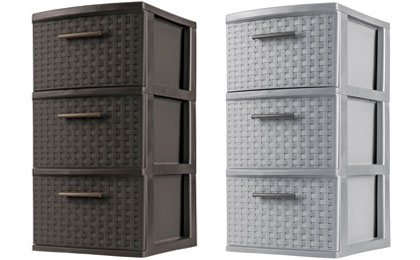 3-Drawer Sterilite Weave Tower $10.82 + FREE Shipping - Simple Coupon Deals