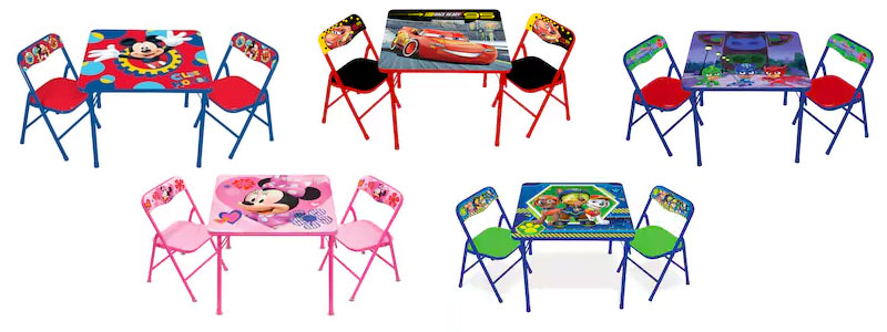 children's character table and chairs